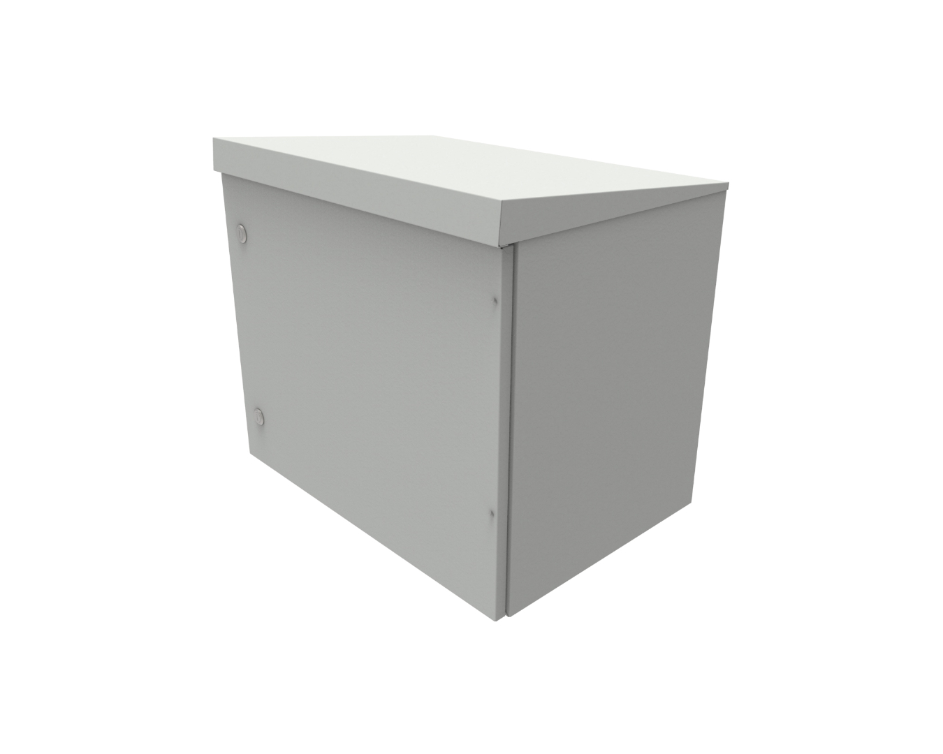 Outdoor cabinets - hermetic mast cabinets: SZMH-590/520/430-P-19"-9U-S-R7035